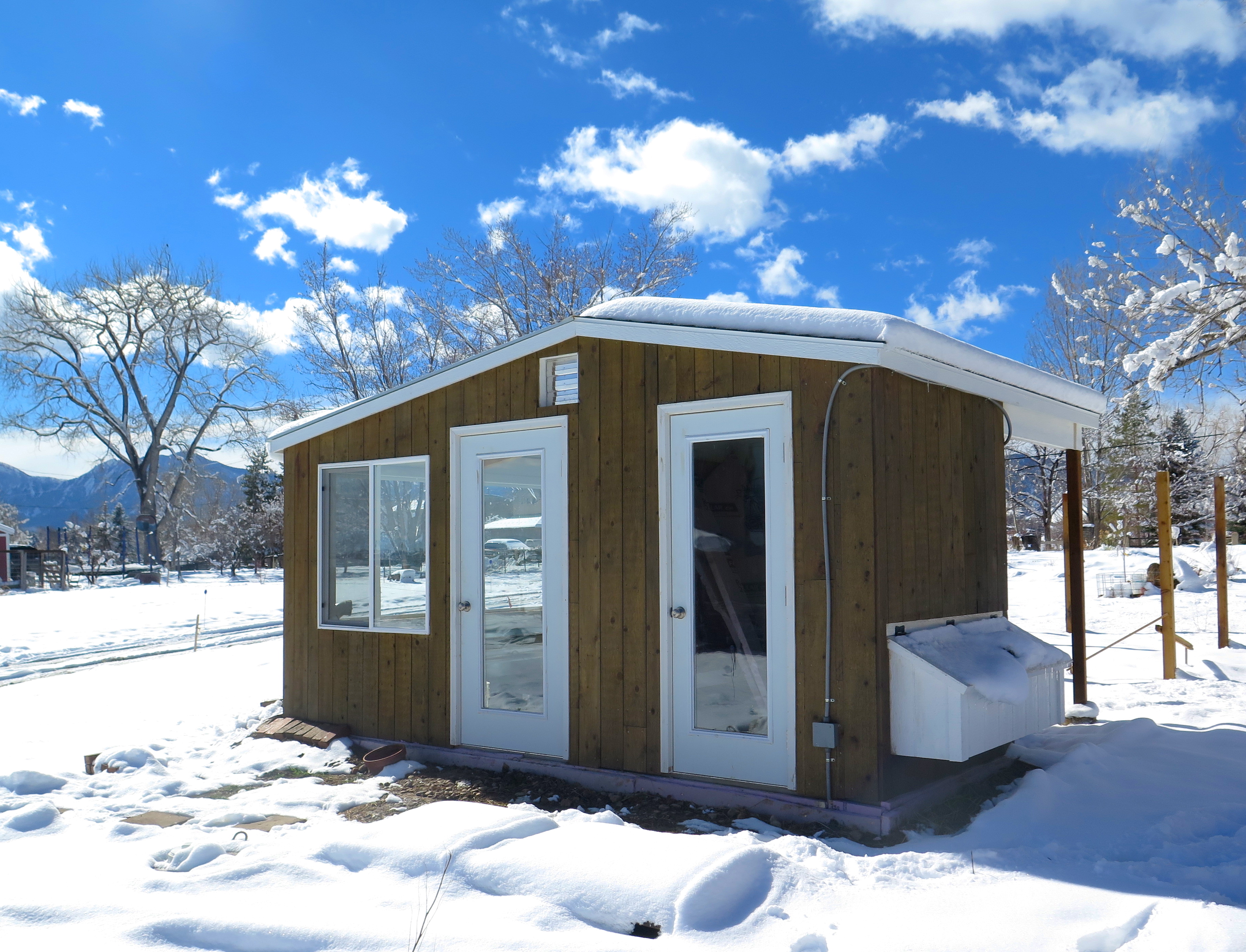 solar greenhouse and chicken coop