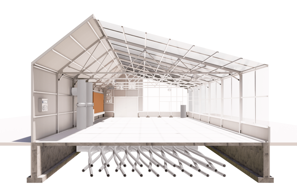 High Yield Greenhouse- passive solar design