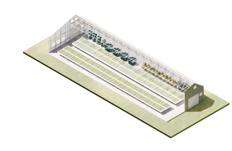 30x98- aquaponics greenhouse