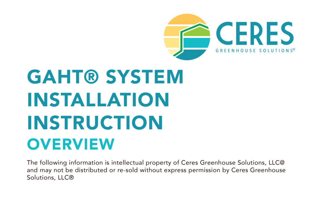 Residential GAHT installation instruction