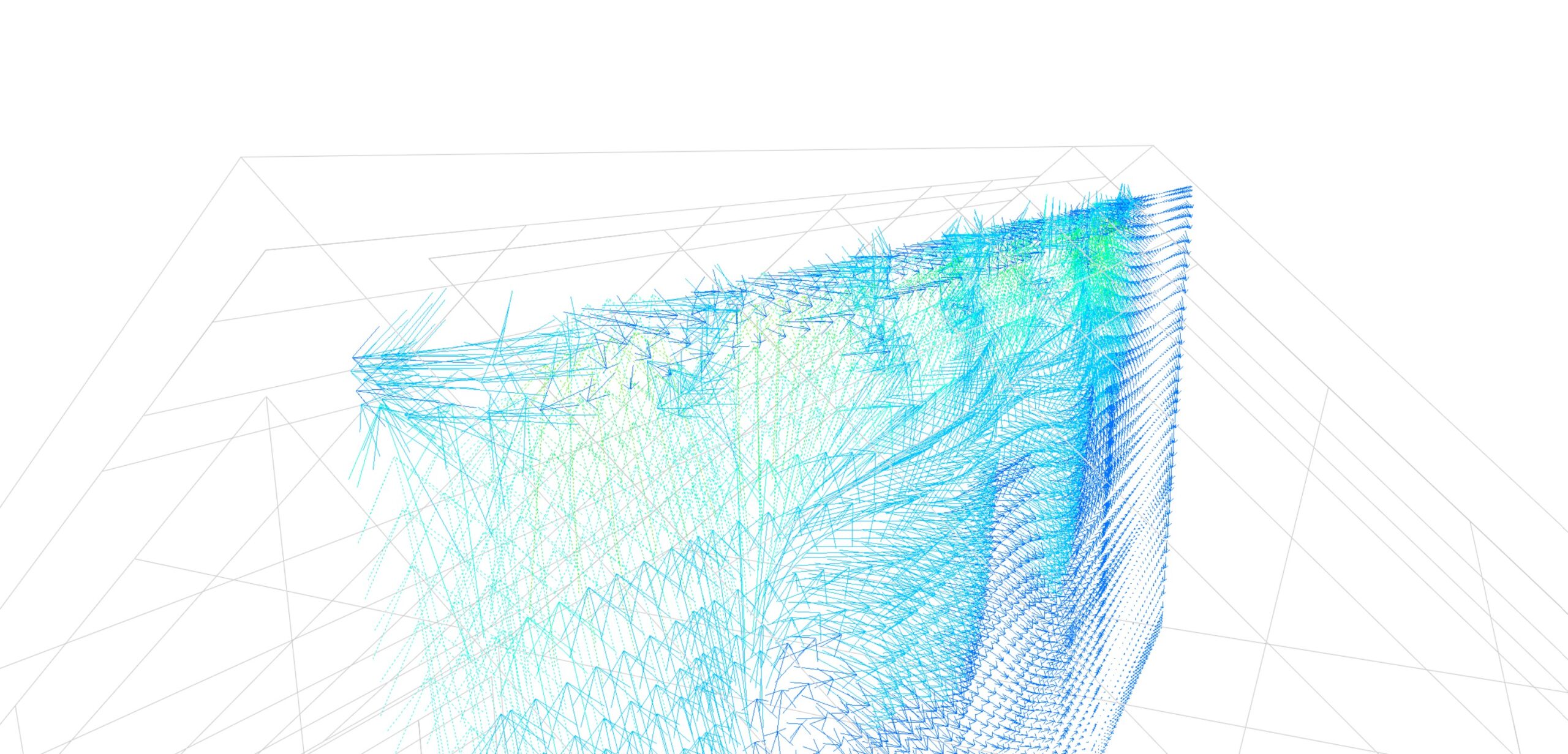 CFD airflow simulation across greenhouse ridge